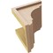 Ekena Millwork 9"W x 9"D x 9"H Wide Bryant Rough Cedar Woodgrain TimberThane Corbel, Primed Tan CORUR09X09X09BRYRCPR - alternate 5